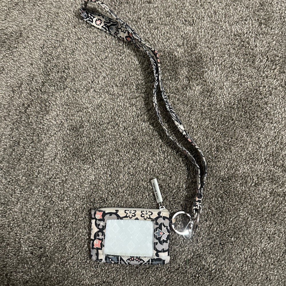 Vera Bradley wallet and key chain lanyard